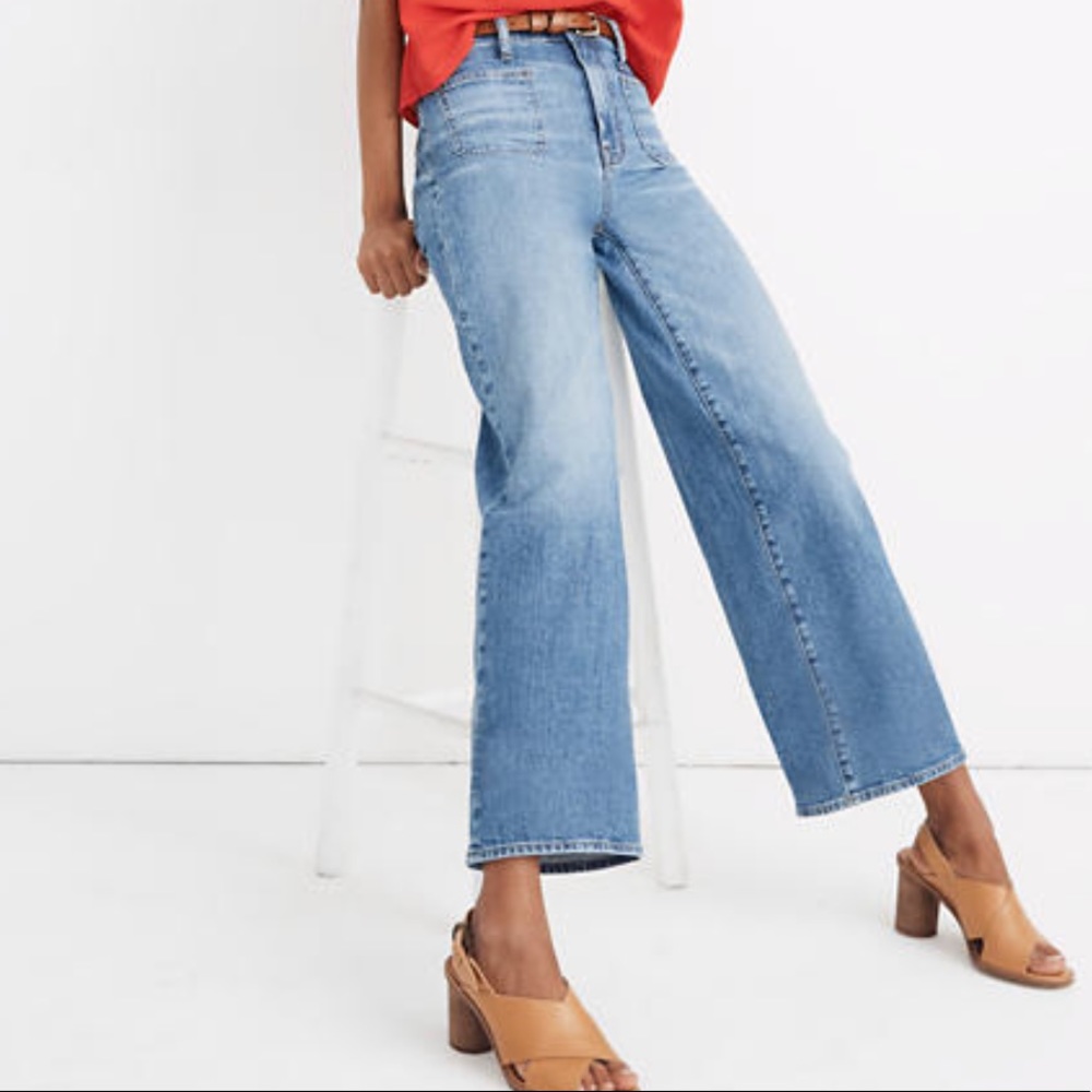 Madewell wide-leg crop jeans